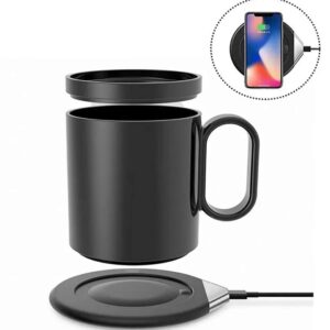 taza para calentar bebidas cargador inalambrico